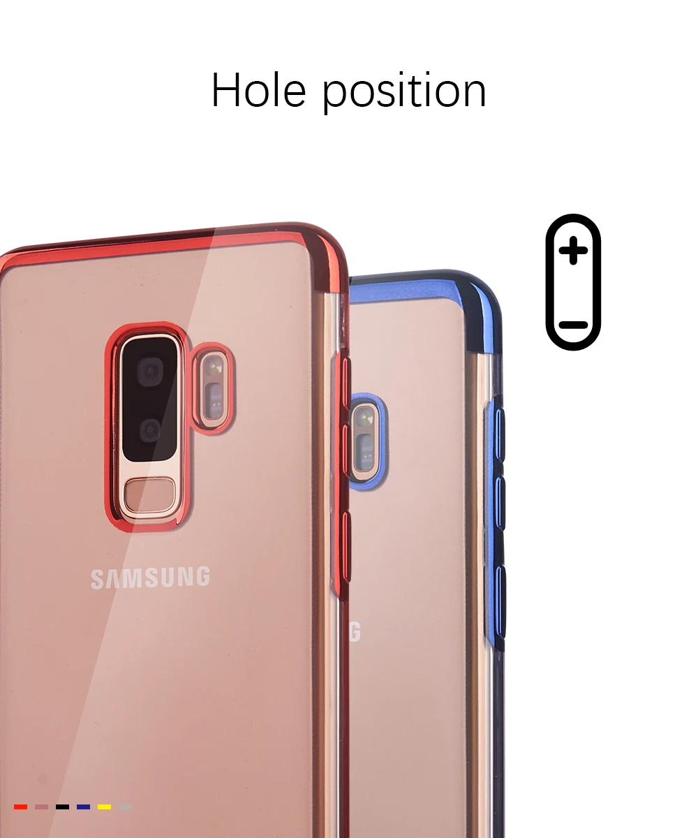 Portefeuille For Samsung Galaxy S9 Plus Case S8 Note 8 9 A3 A5 A7 2017 2018 A6 J3 J5 J7 S9plus TPU Rubber Cover Plating Frame (12)