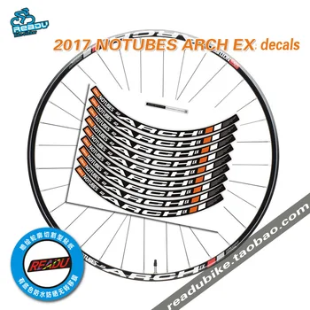 

2016 NOTUBES ARCH EX mountain wheel rim stickers MTB bicycle rims decals wheelset stickers bike stickers for two wheels decals