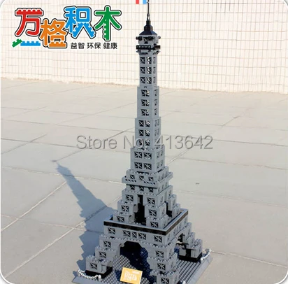 

Wange 8015 3D DIY 978PCS large Bricks blocks Building blocks sets educational block toys THE EIFFEL TOWER OF PARIS