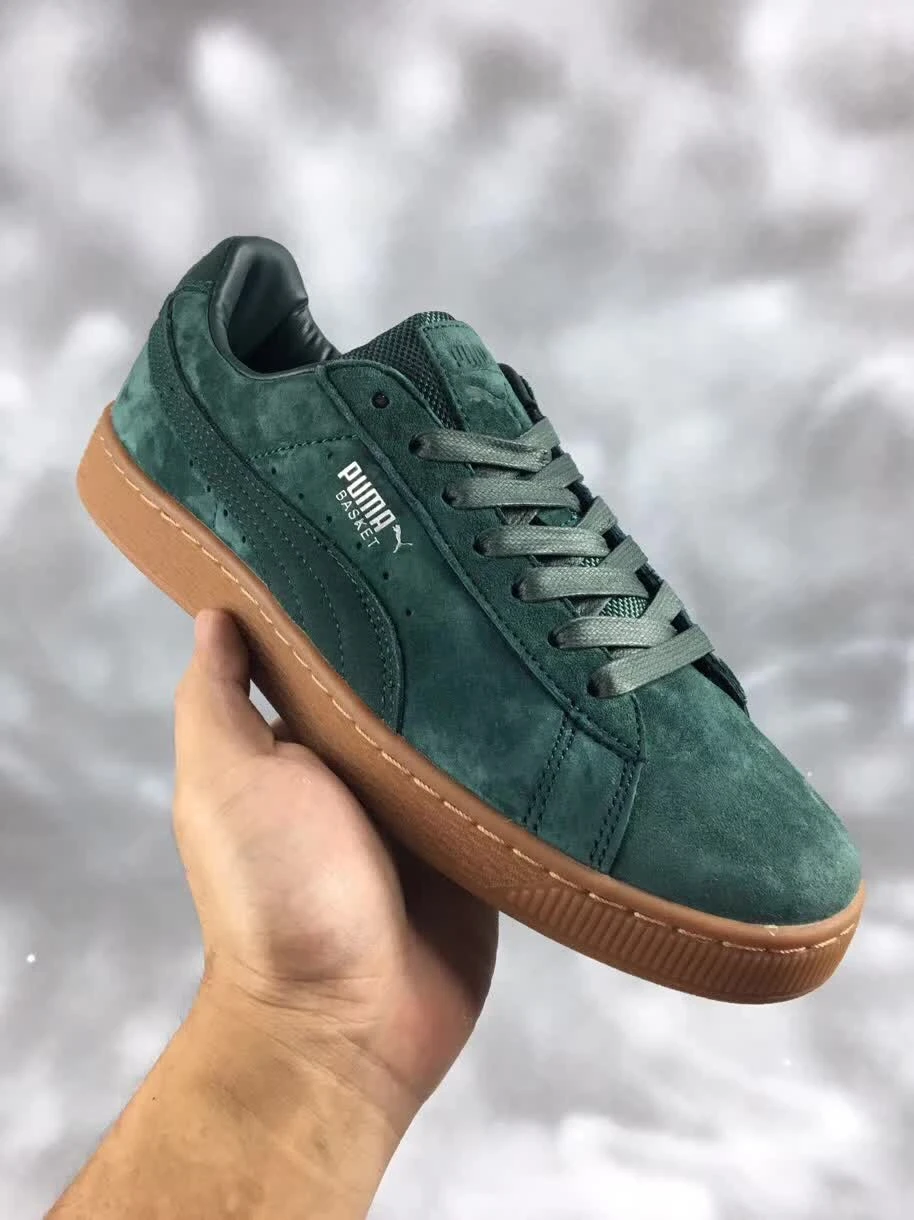 khaki green puma