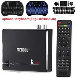 Оригинальный MECOOL KI PRO Smart ТВ Box Amlogic S905D Android 7,1 Декодер каналов кабельного телевидения 2G DDR4 16G Bluetooth 4,1 5,4 5 ГГц 4 K Media Player