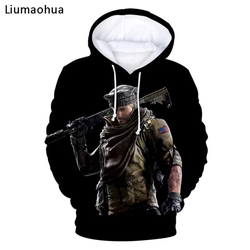 Liumaohua Rainbow Six Siege 3D толстовки мужские/wo мужские Горячая игра принт Радуга Одежда S-07