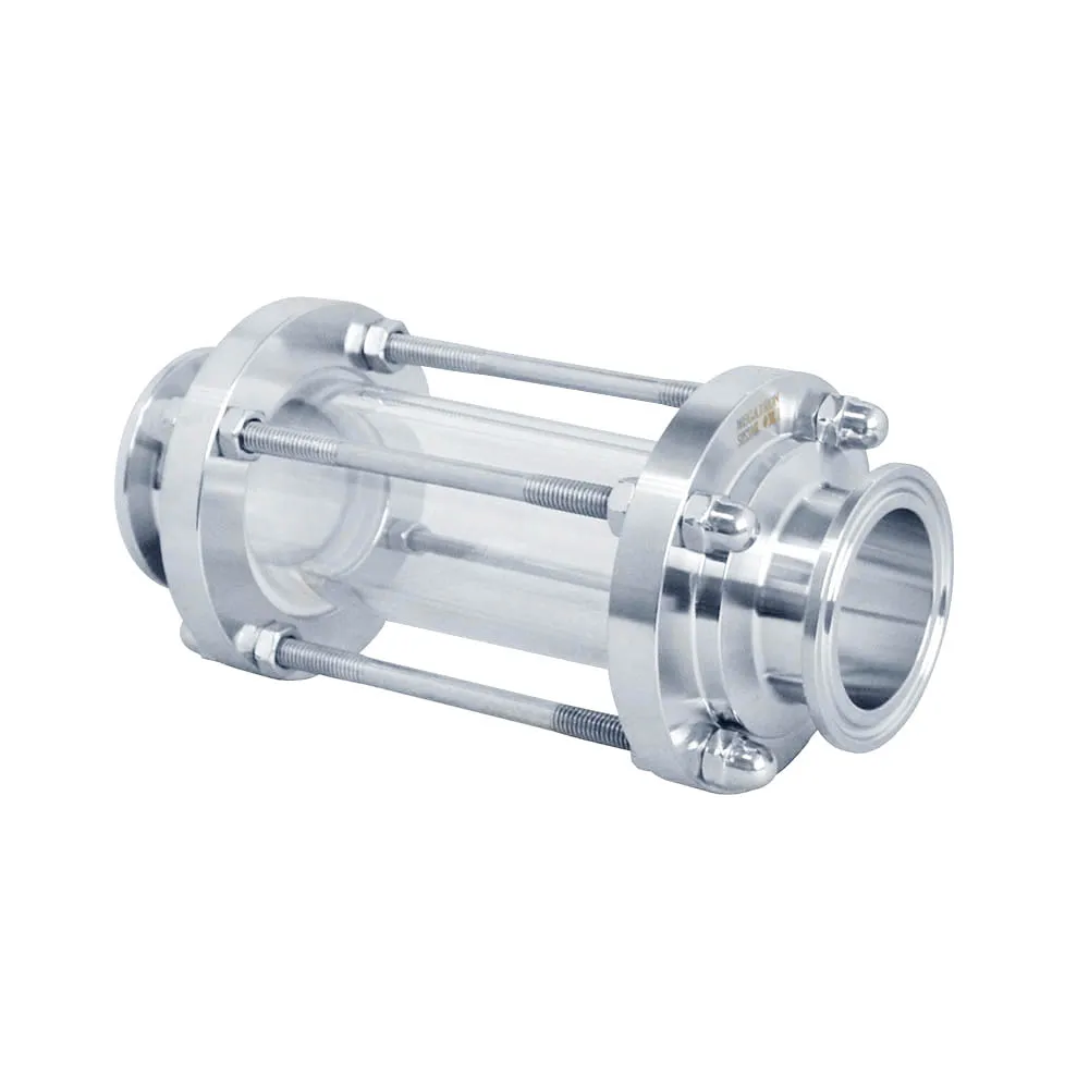 Clear Stock MEGAIRON OD 25MM 1&quot Tri Clamp Type Flow Sight Glass Diopter For Homebrew Diary Product Stainless Steel SS316 |