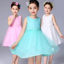 Платье с цветочным узором для девочек на свадьбу, От 3 до 12 лет, наряды на день рождения, Детские платья для первого причастия для девочек