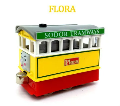 Флора 1: 64 Diecast Vihcle Railway Trian набор модель совместима с Томасом Брио детские игрушки для детей