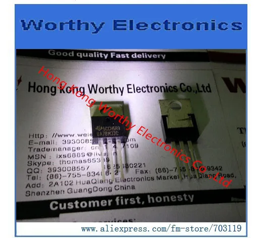 

Free shipping 10PCS/LOT UA78M33CKCS UA78M33 IC REG LDO 3.3V 0.5A TO220-3