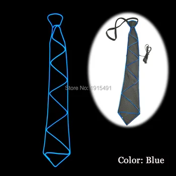 

Men's Glowing 3V EL Party decorative Tie Steady on&Flashing 10 Color Select Led Sparkling Tie for Dance Club,Thanksgiving Gift