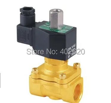 

Free Shipping 1/2'" Normally Open Brass Electric Solenoid Valve 2W160-15-NO DC12V,DC24V,AC110V or AC220V