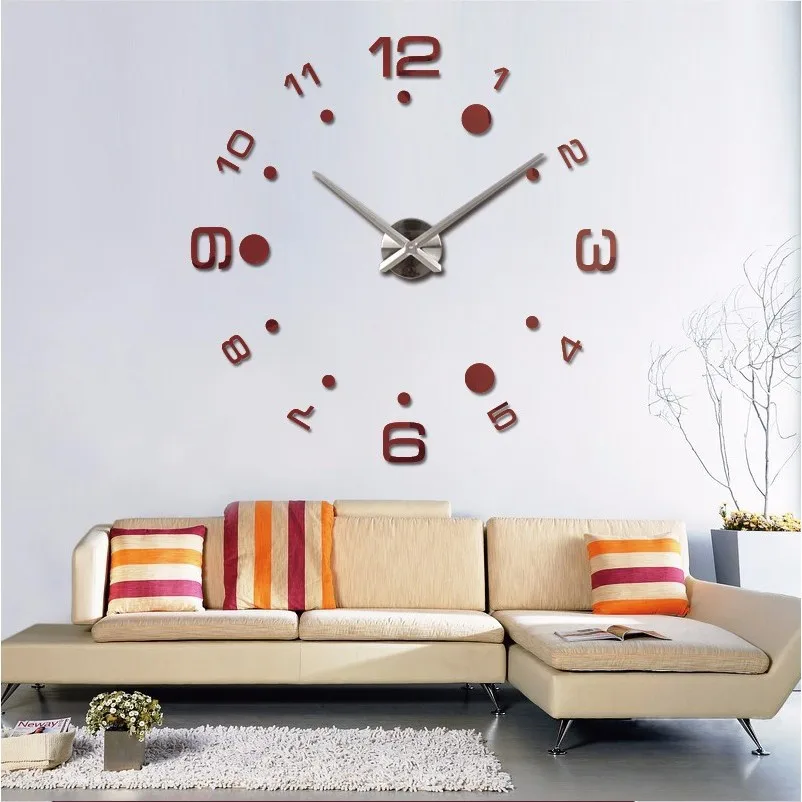 2019new diy настенные часы reloj de pared кварцевые часы для гостиной большие декоративные часы Современные horloge Мураль натюрморт стикер