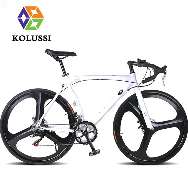Cheap KOLUSSI 700C Aluminum Bicycle 14 Speed Road Bike Bent Handlebar Fiets Fahrrad Muscle Machete Bisiklet Bicicleta Carretera Velo