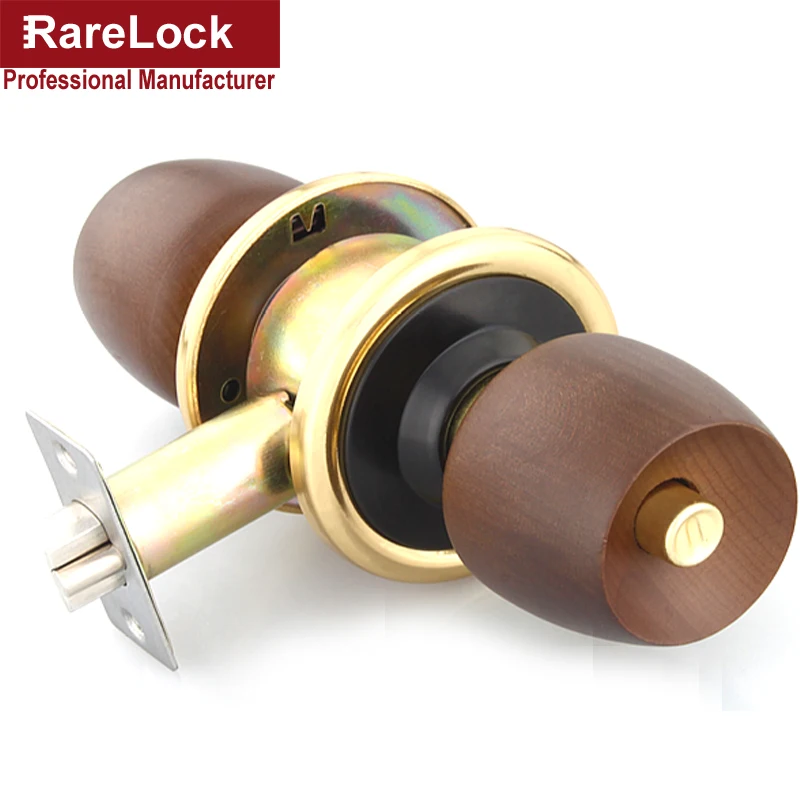 Lhx Mms419 Beech Wooden Handle Spherical Interior Door Lock