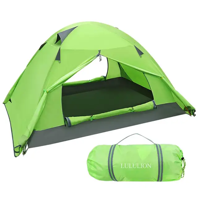 Best Price Waterproof PU Coating Backpacking Tent Two Doors Double Layer Anti-UV with Aluminum Rods for Outdoor Camping Hunting