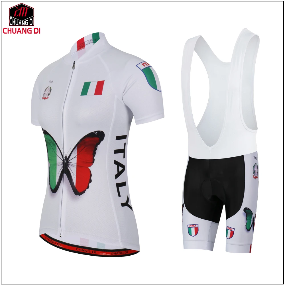 علم إيطاليا الوطني الدراجات جيرسي النساء دراجة Roupa Ciclismo الملابس الدراجة MTB مايوه روبا Ciclismo موهير