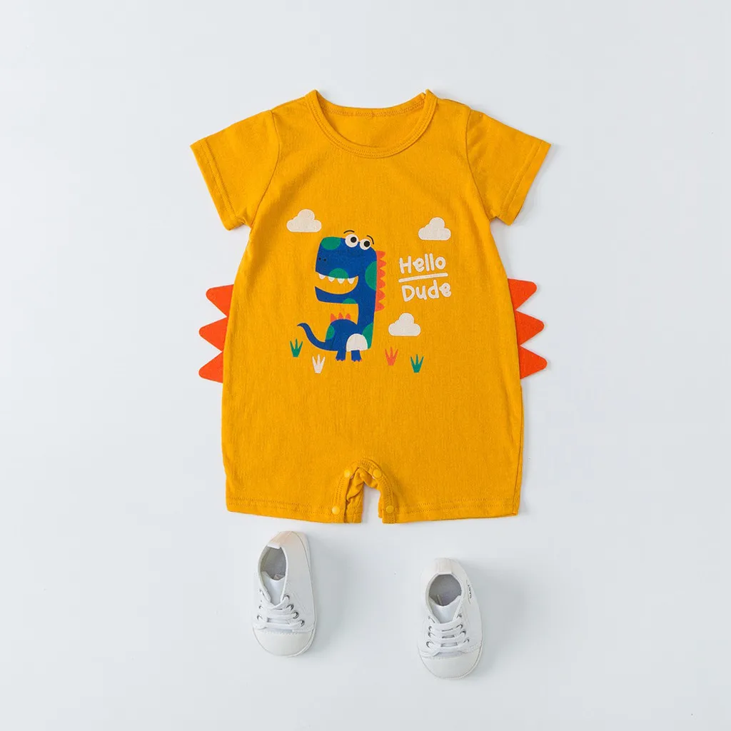 NewbornBaby/детские летние комбинезоны с рисунком для маленьких мальчиков; детская одежда; одежда для малышей; Одежда для новорожденных