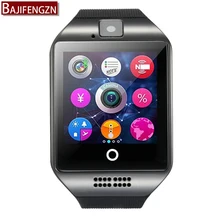 2017 hot q18 Bluetooth smart watch Andrews smart SIM card music fitness Bluetooth connection Andrews mobile phone PK U8 dz09