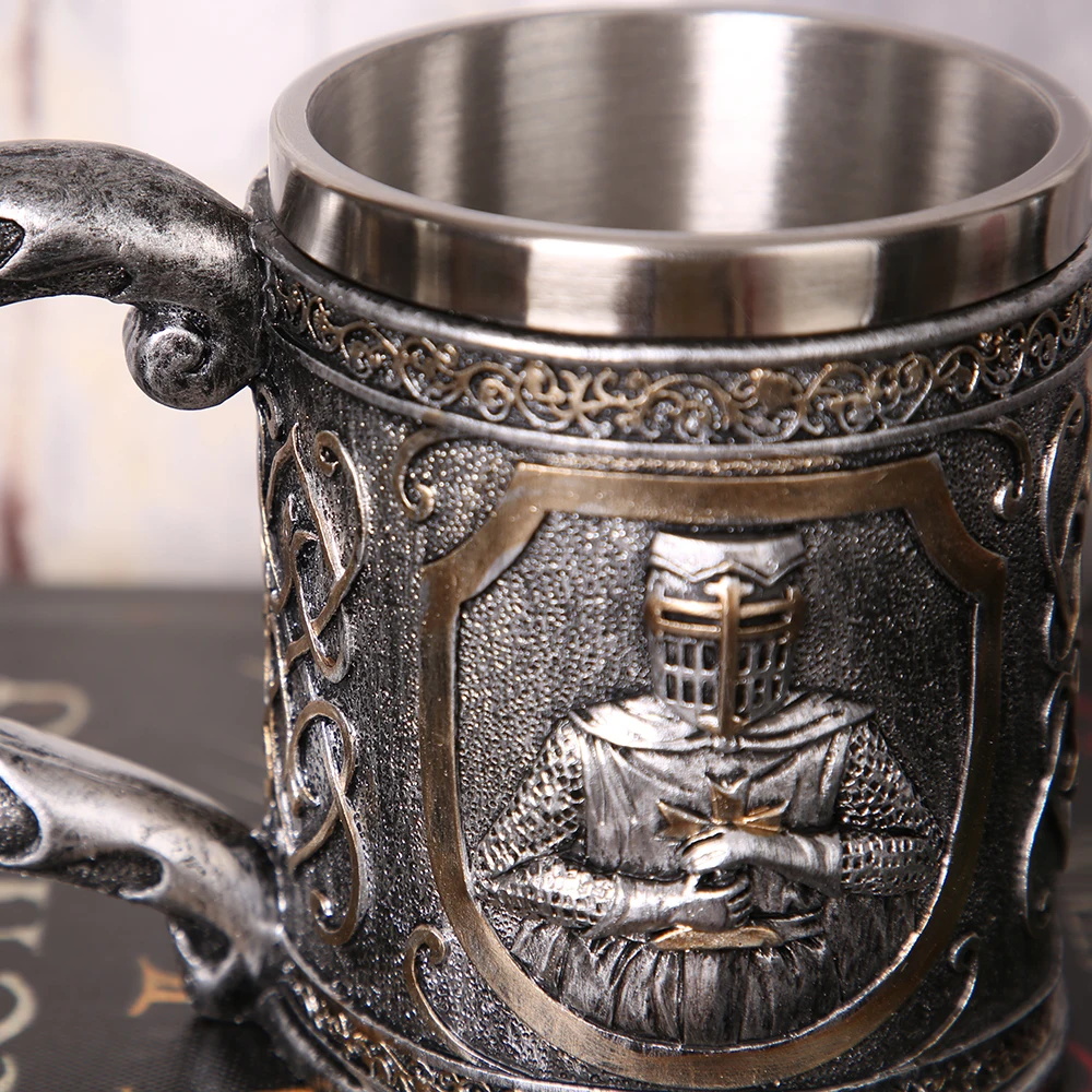 3D кружка для пива с черепом Викинга кофе Tankard персонализированная оригинальная