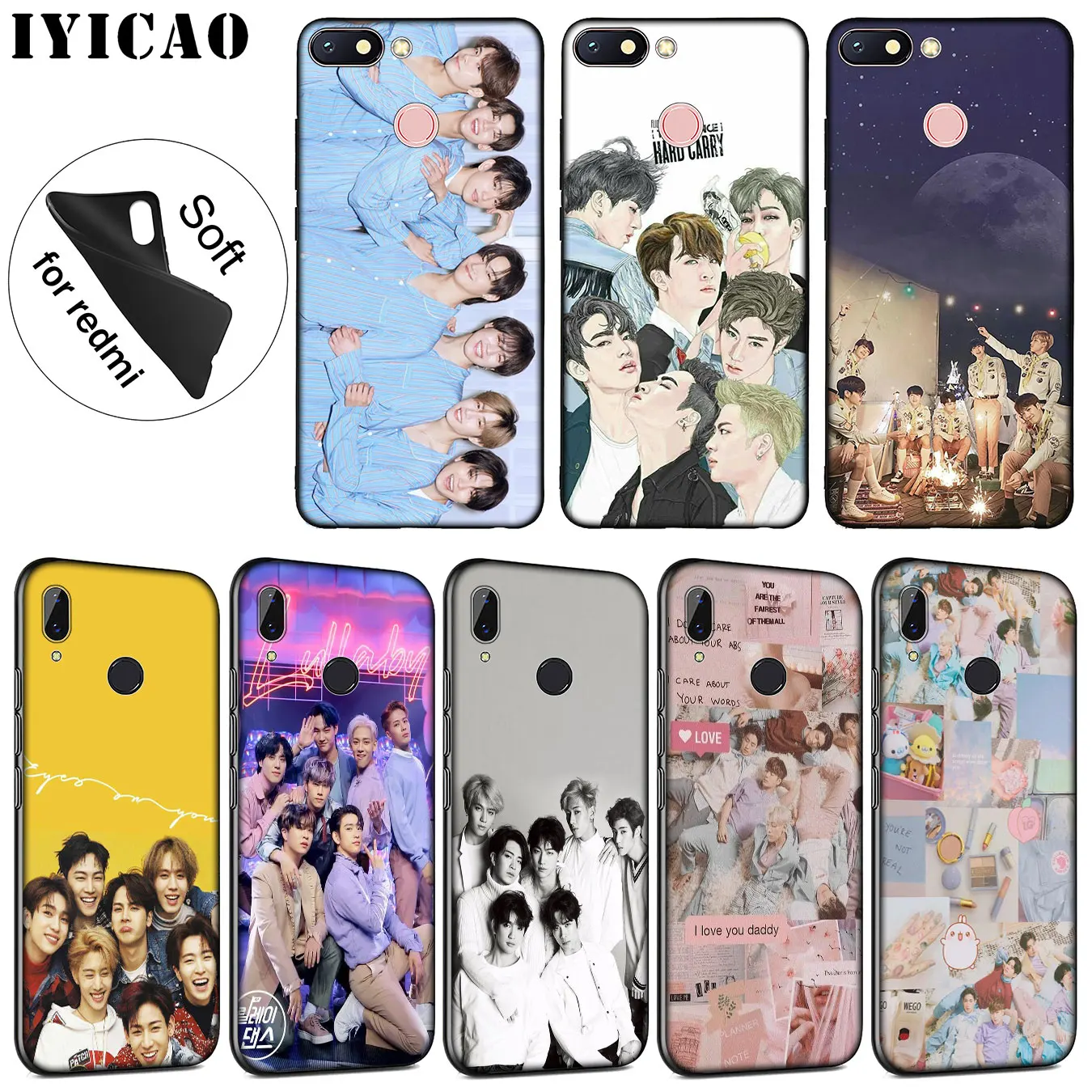 IYICAO мальчик группа Kpop GOT7 клиент мягкий чехол высокого качества для Xiaomi Redmi K20 8A 7A 6A