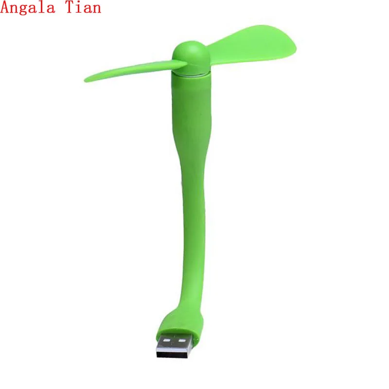 Angala Tian Портативный Гибкий USB мини вентилятор для Xiaomi популярный портативный USB низкая мощность вентилятора для всех электропитания ПК, выход USB