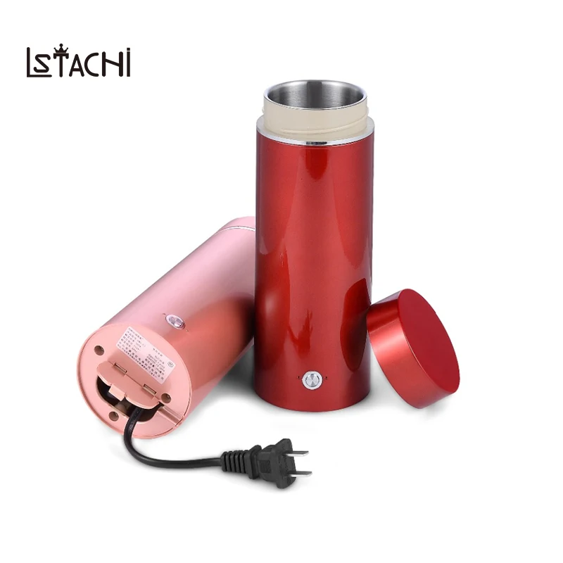 

LSTACHi Portable mini Electric Kettle water thermal heating boiler travel Stainless Steel tea pot coffee milk boiling cup 220V