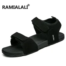 Ramialali/Новинка; модные летние мужские сандалии; пляжная Мужская обувь; высококачественные суперлегкие мужские сандалии; дышащая обувь; zapatos hombre