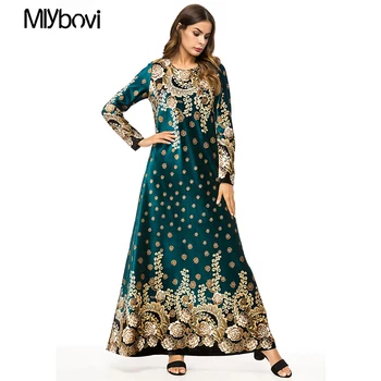 

Abaya Dubai Kaftan Arab Islam Women Long Floral Muslim Kimono 2018 Casual Female Dress Turkish Elbise Mubarak Islamic Clothing