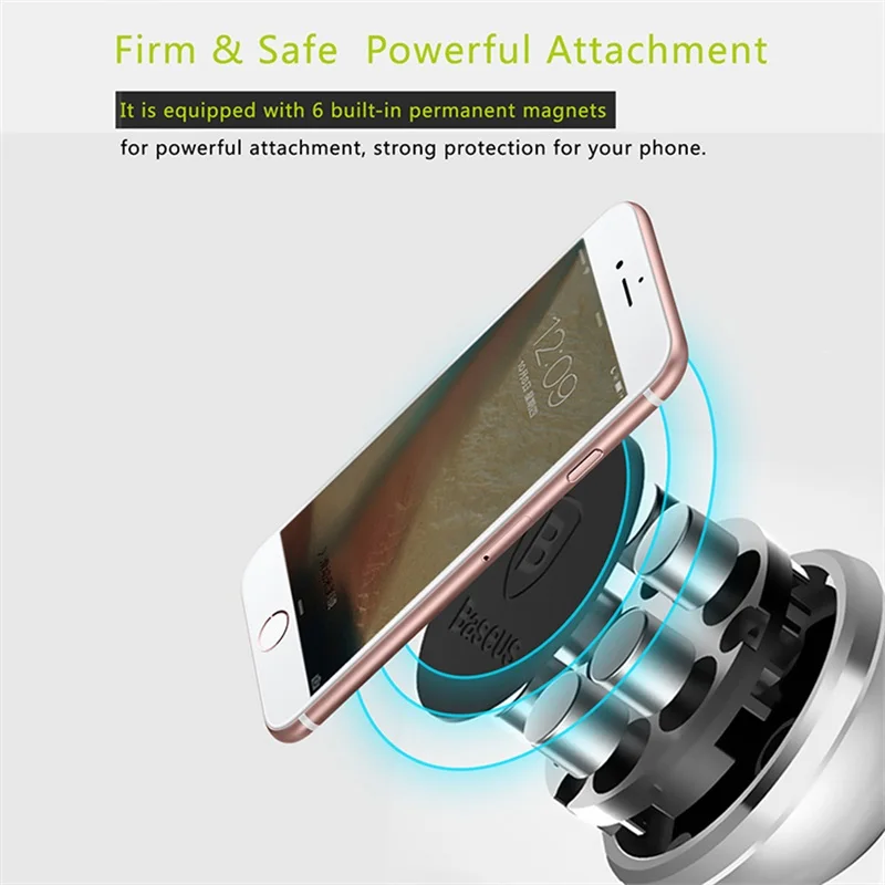 Телескопический автомобильный держатель для телефона Baseus iPhone|magnetic car phone holder|car