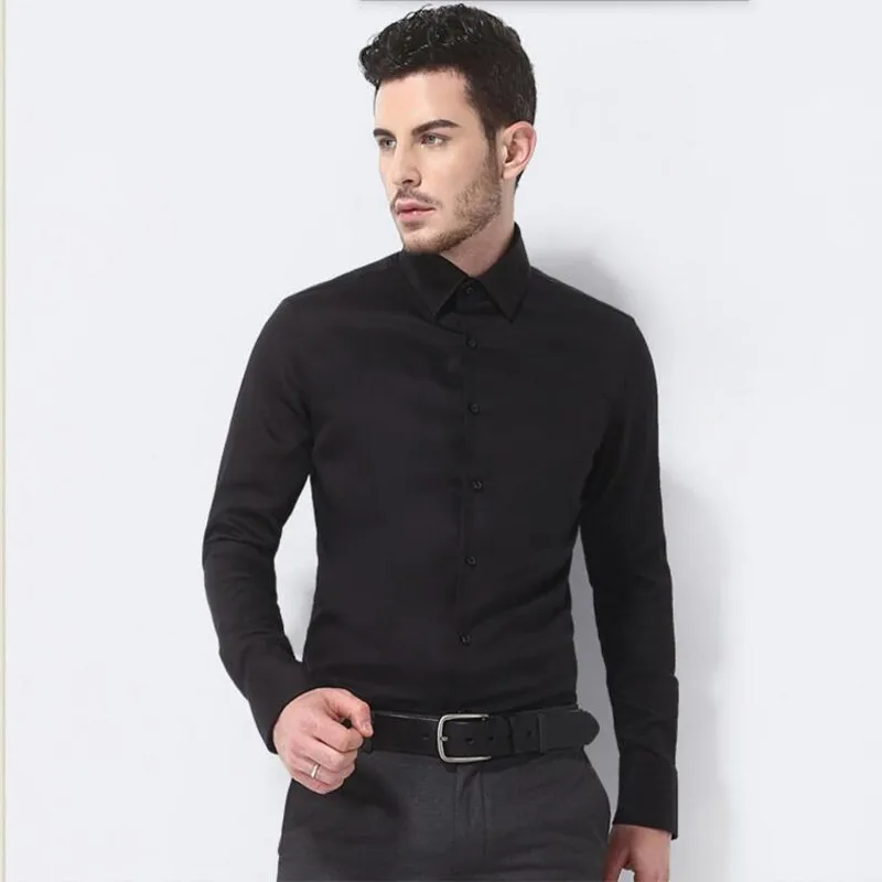 The latest men shirt long shirt business formal occasions shirt elegant ...