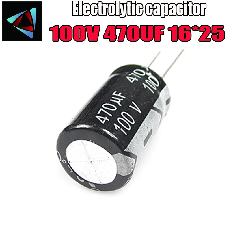 

Higt quality 100V 470UF 16*25mm 470UF 100V 16*25 Electrolytic capacitor