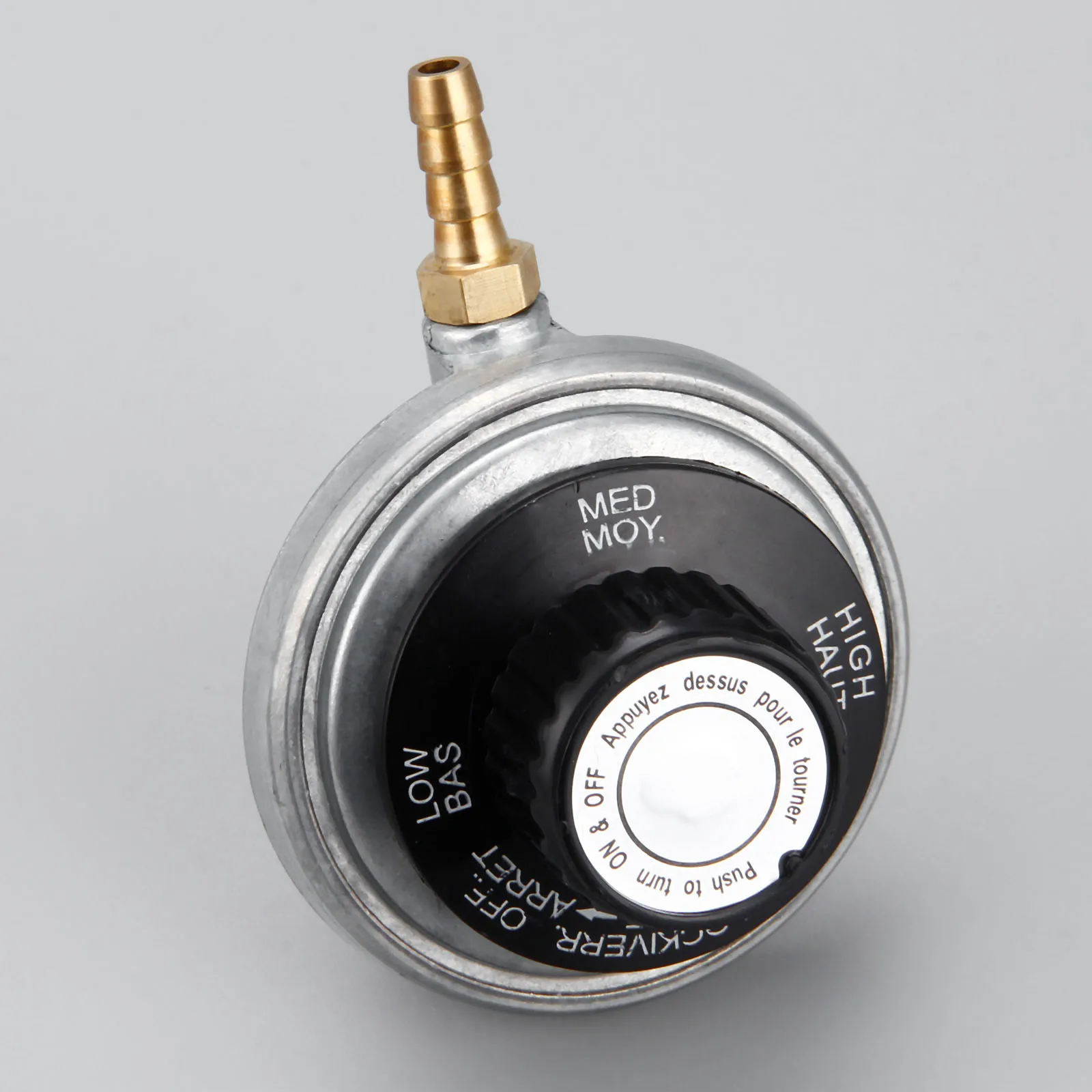 One Pound Propane Tank Low Pressure Gas Regulator Valve Adjustable Propane Tank 1/4inchbarb Hose Connection Kit 47600 BTU/HR