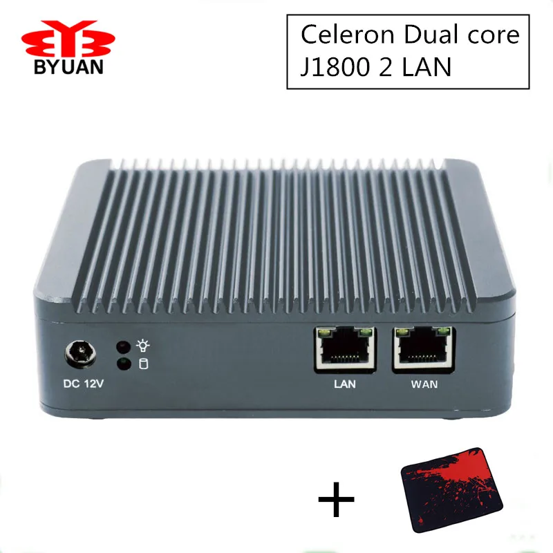 Hot pfsense celeron J1800 Dual core firewall router VPN router firewall apllliance 2*intel Gbe Lan embedded pfsense Linux PC