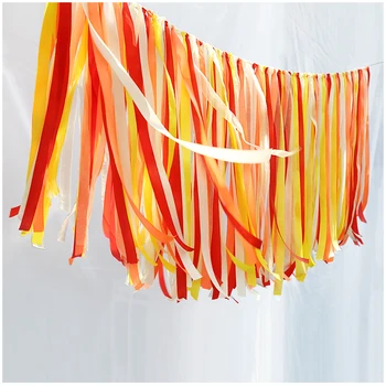 

Fashion Creative Color Ribbon Height 0.35M Decorated Background wall ribbon Garland Ground Wall wedding invitations ribbon