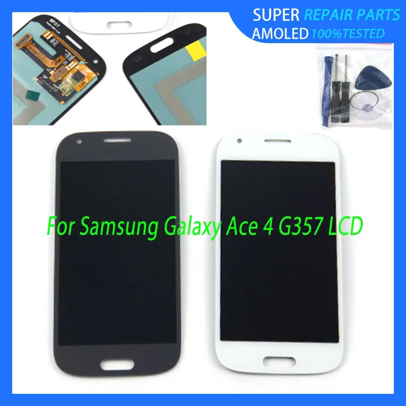 Оригинальный G357LCD для SAMSUNG G357 LCD G357F G357FZ ЖК дисплей сенсорный экран Запасные