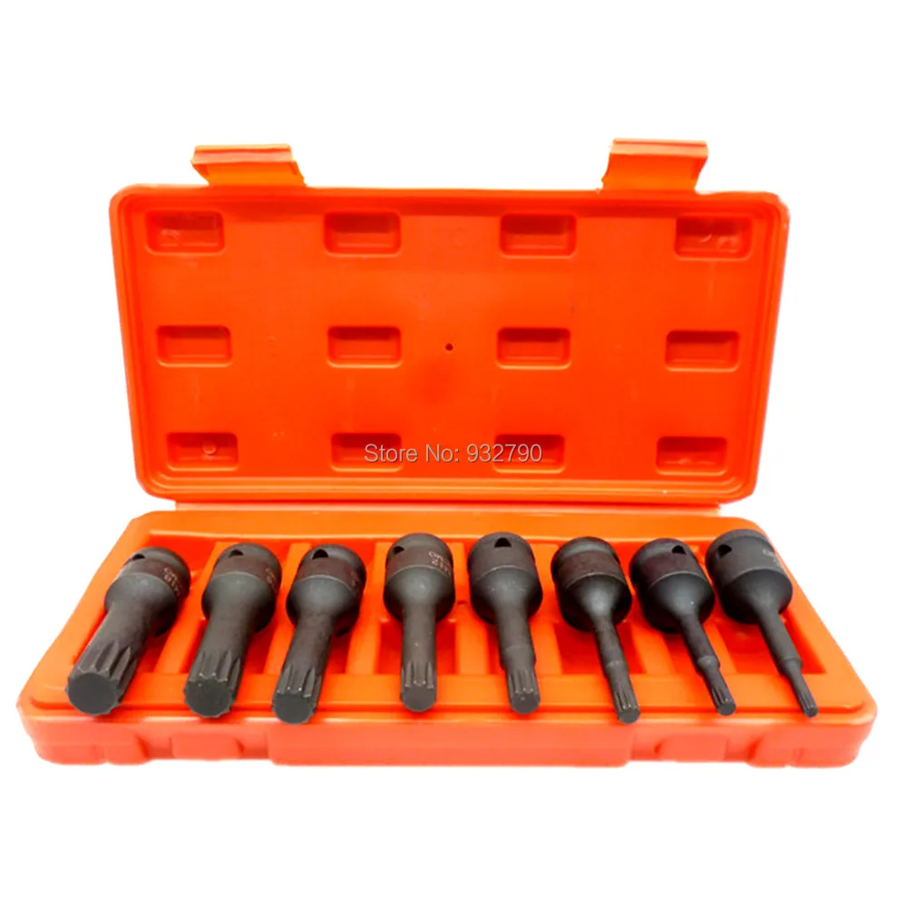 12 Point Impact Spline Socket Bits