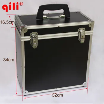 

Multi-function Qili QH-42 plastic toolbox with handle Max Black Color Plastic Tool Box Storage Box Container