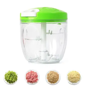 

Manual Food Chopper 1000 Ml, Powerful Easy Pull Upgraded Hand Held Vegetable Onion Chopper/Food Processor/Blender,14*12.5*8cm