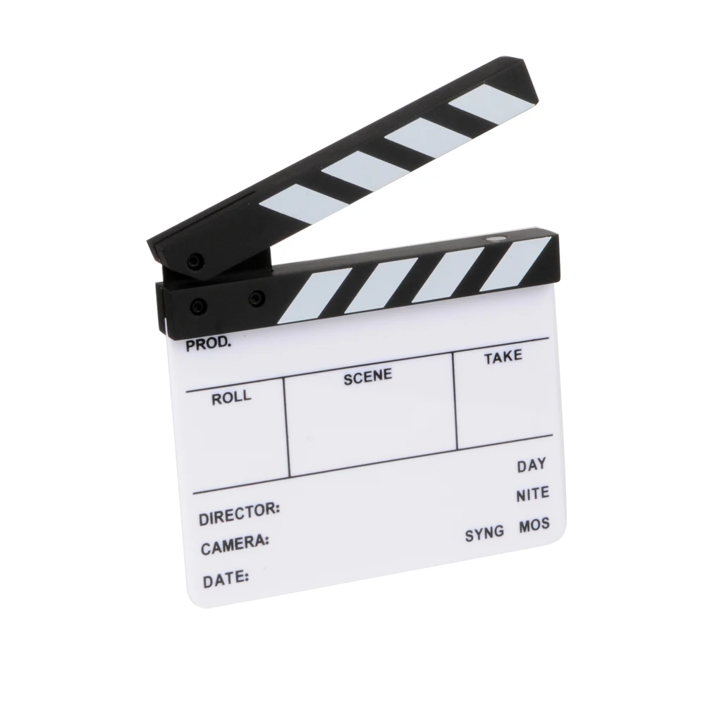 Мини фокус камера фотография видео акриловый небольшой Clapboard сухой стереть