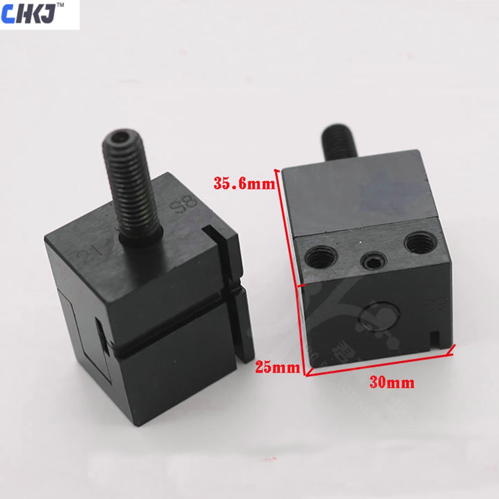 

CHKJ 2PCS/LOT Original Clamp for Wenxing 333L Q30 388AC Key Cutting Machine Key Copy Machine Fixture Parts With Screw