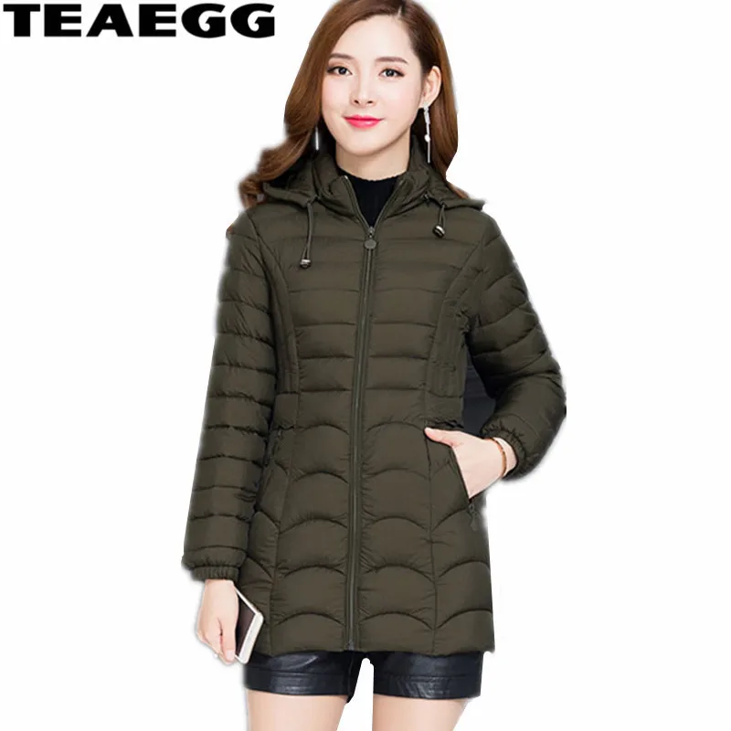 Green army Red 6xl De Grande Invierno Black Mode brown 5xl Coton Femme Vert Théegg Et Vestes red Amry Taille 2019 Noir wine Parkas Mujer Al1388 D'hiver Manteaux QBrWdCxeo