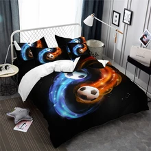 Teens Football Bedding Set 3D Tai Chi Design Duvet Cover Set Sports Soccer Ball Print Bedding Pillowcase Bedclothes 3Pcs Bed Set Teens Football Bedding Set 3D Tai Chi Design Duvet Cover Set Sports Soccer Ball Print Bedding Pillowcase Bedclothes 3Pcs Bed Set