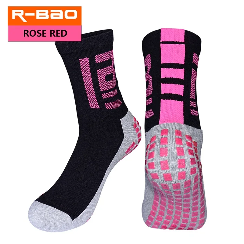 RB6604 R-BAO Adult Terry Sole Soccer Socks High-quality Non-slip Football Short Socks