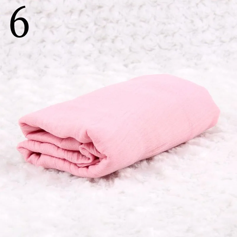 Newborn Photography Props Infant Costume Outfit 180cm Long Cotton Soft Photo Wrap Matching Baby Photo Props Fotografia - Цвет: pink