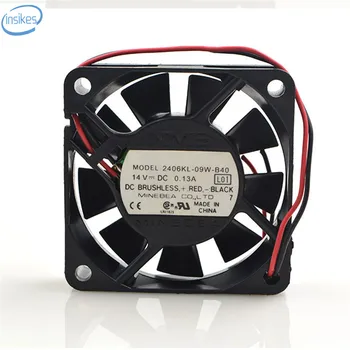 

Original 2406KL-09W-B40 Computer Blower Cooling Axial Fan DC 14V 0.13A 6015 60*60*15mm 2 Wires