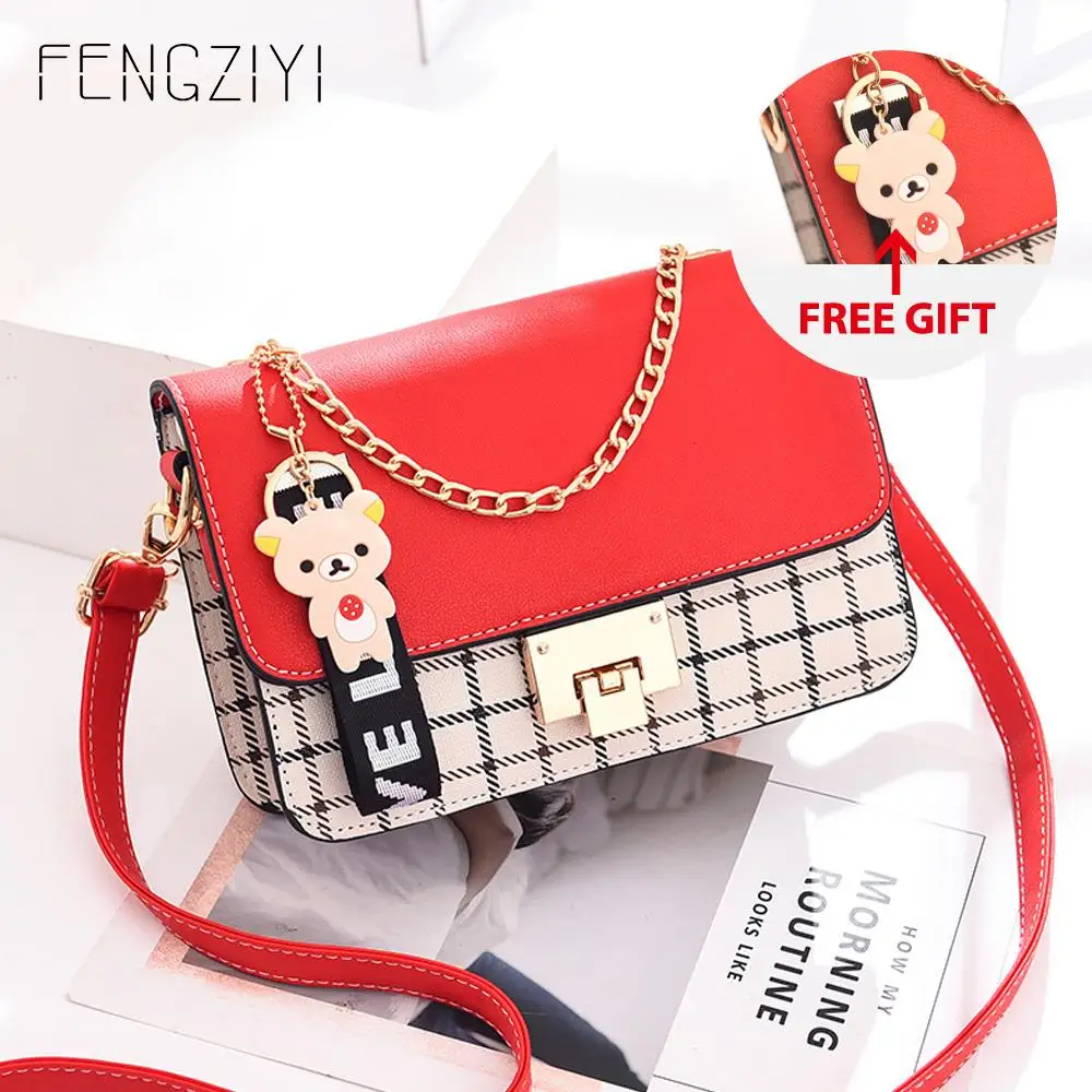 

Women Shoulder Fashion Leather Messenger Bags PU Leather Flap Crossbody Bag For Women Discount 2019 Famous Brand Bolsos 8442