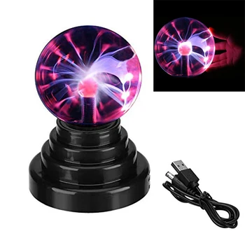 

Plasma Ball Lamp Magical Night Lights Sphere Lightning Table Lamps Touch Sensor Light Novelty Toy For Party Home Office Decor