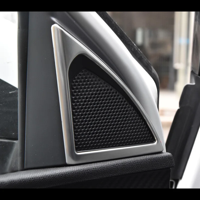 

2PCS Car stickers Stainless steel A pillar speaker stereo decoration for For 2016 2017 2018 Peugeot 3008 5008 Accessories