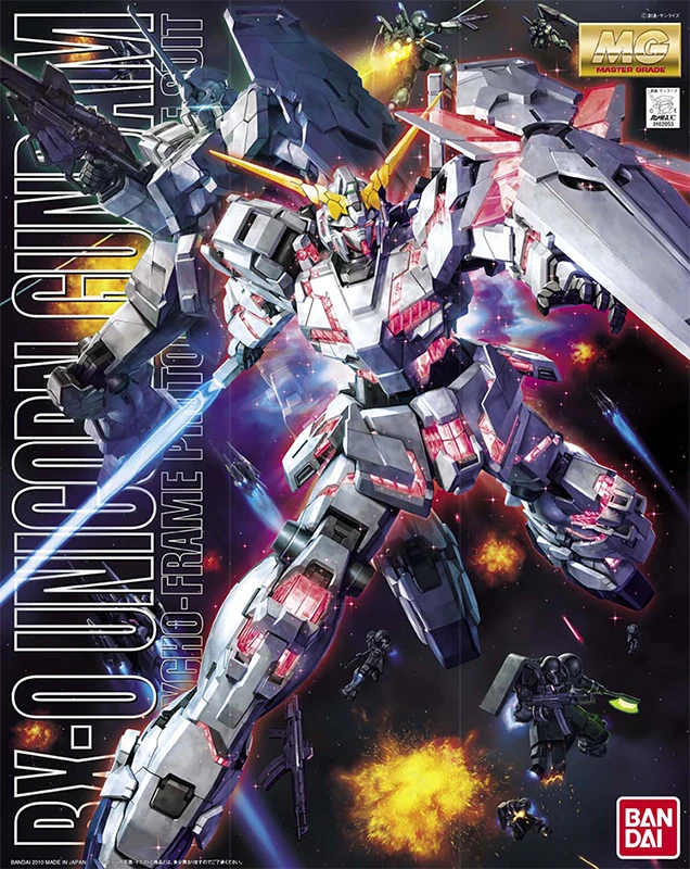 Bandai Gundam MG 1/100 Единорог ova HD Мобильный костюм сборные модели наборы экшн фигурки