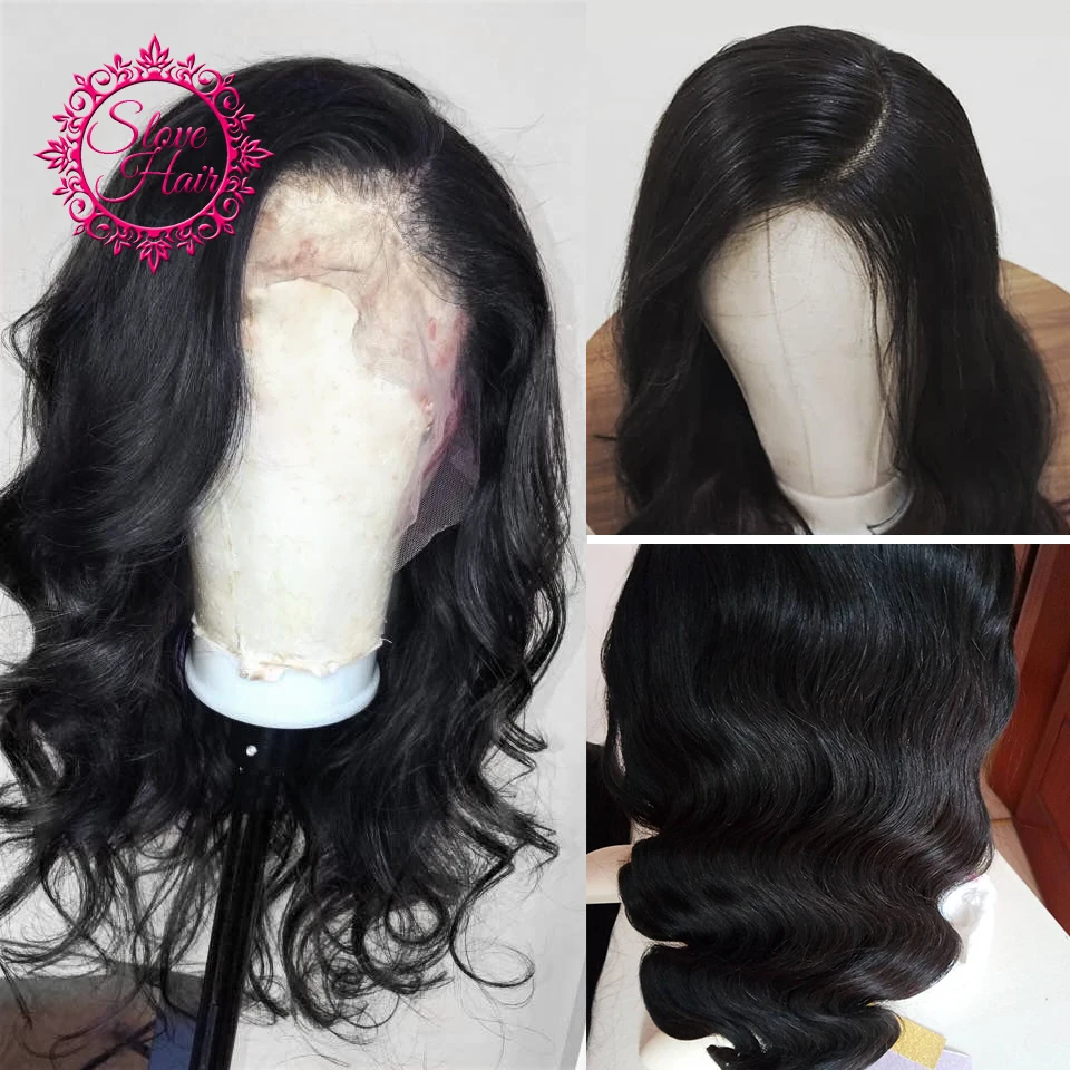 

360 Lace Frontal Wig Body Wave Natural Black Remy Brazilian Human Hair Wigs For Women Front Pluck With Baby Hair Full End Slove