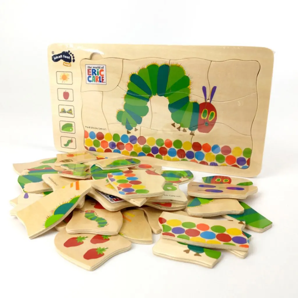 Многослойные гусеницы деревянные головоломки умственного развития игры для раннего развития игрушечные лошадки подарок для детей