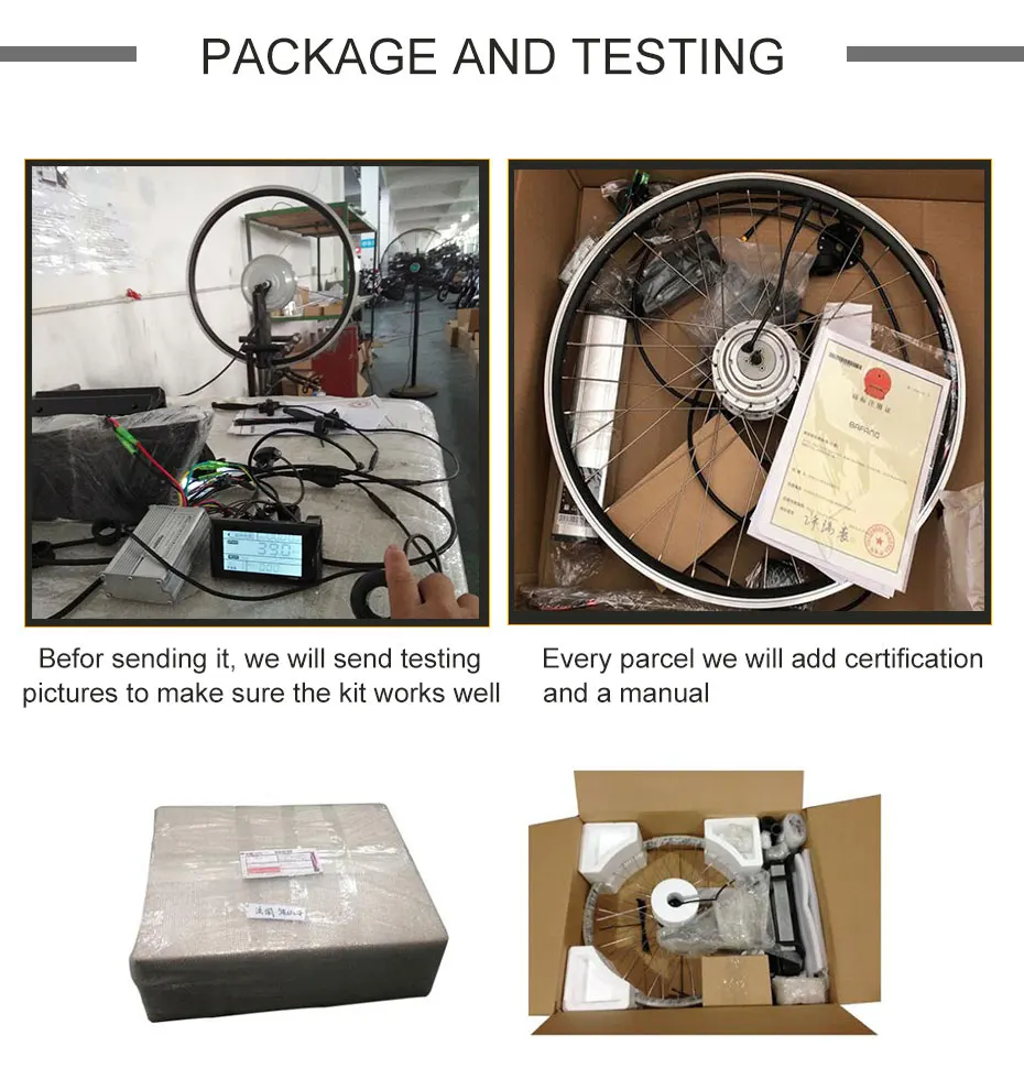 Flash Deal Electric Bike Conversion kit with 36v Rear Hub Motor Bicycle Ebike Kit for 20" 26" 700C Brushless Grear Wheel for Electric Bike 6