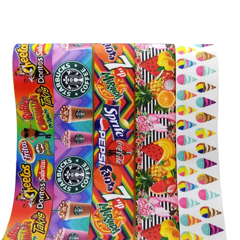 

Free shipping 2017 new arrival ribbons Hair Accessories ribbon 10 yards printed grosgrain ribbons 29163